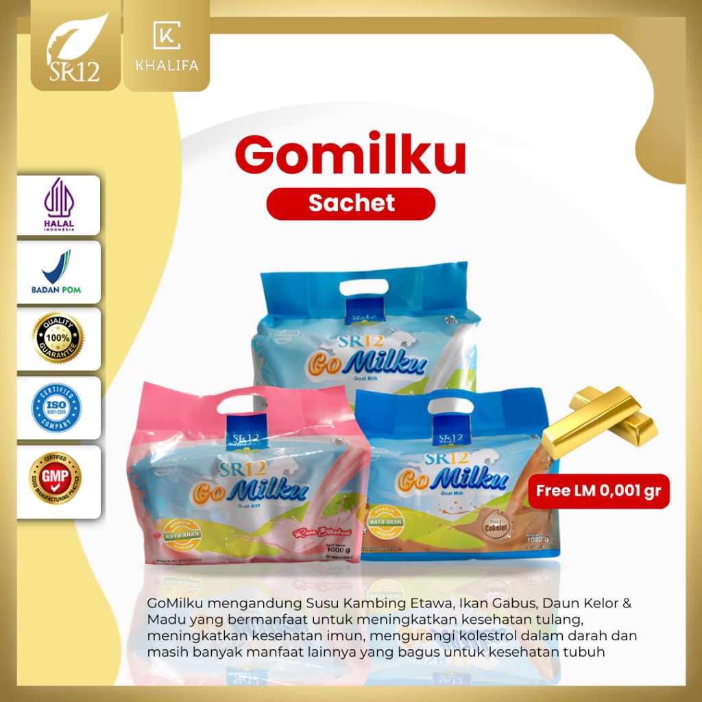 

Gomilku Sachet SR12 Susu Kambing Etawa Isi 40pcs