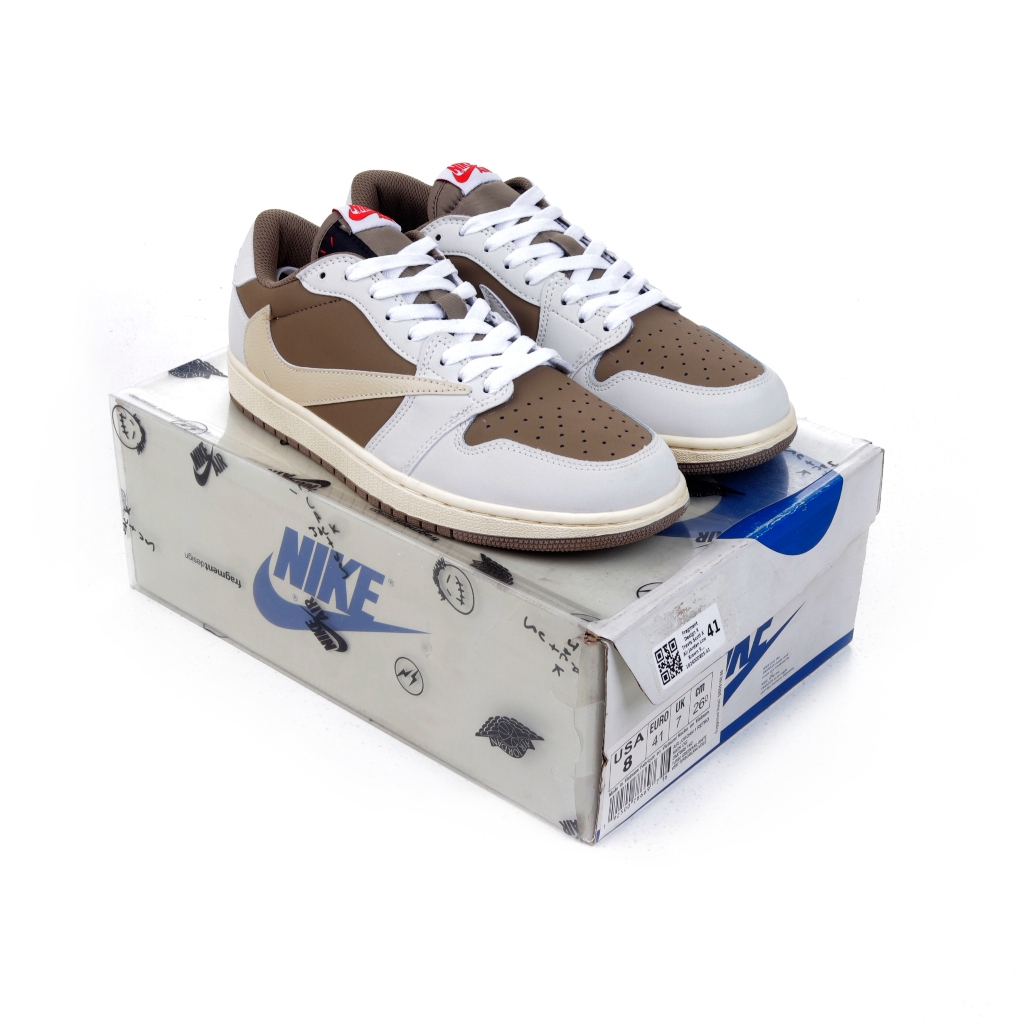 Fragment Design X Travis Scott X Air Jordan Low Brown Sail