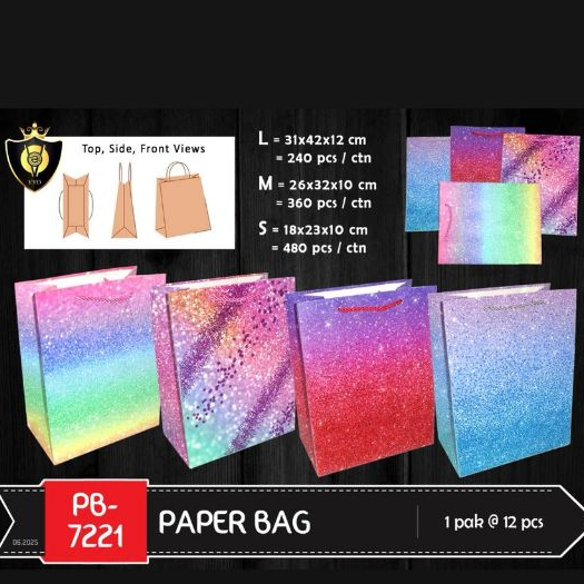 

Paperbag Tas Kertas/ Paperbag Murah/ Tas Souvenir Kado KODE 7221 M