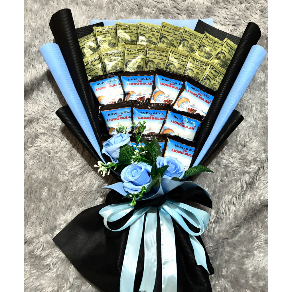 

biket kopi liong tanpa gula dan kopi liong gula bunga biru 3