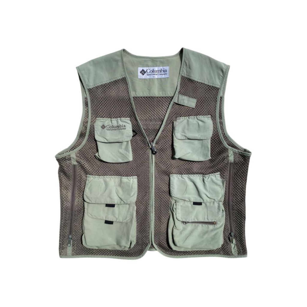 Fishing Vest Columbia 90's | rompi, vest mancing, vest utility, vest multipocket, fishing vest, romp