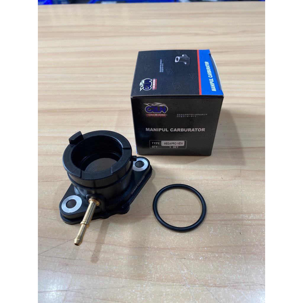 CRUN Manipul Carburator Megapro New KVE / Intake Manipol MegaPro MonoShock / Intek Karbu / Original