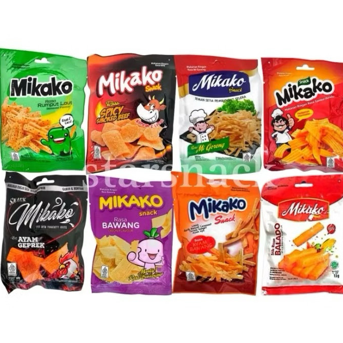 

Mikako snack keripik semua rasa @18g