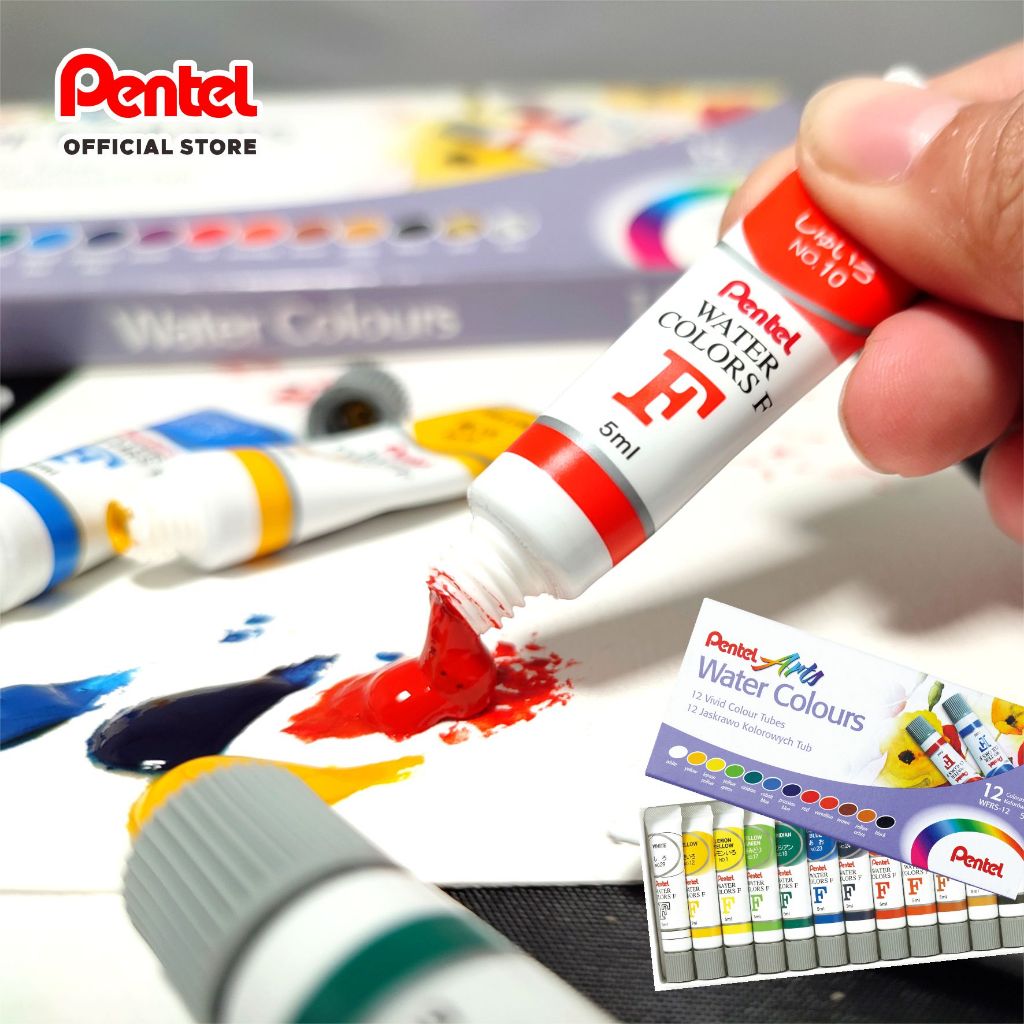 

Cat Air Pentel WFRS - Watercolor Set untuk Anak, Pemula & Hobi Lukis | Water Color