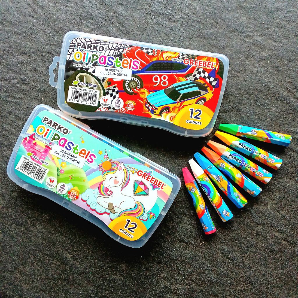 

Crayon Oil Pastel Greebel Parko 12 Warna ( Set ) [ Original ]