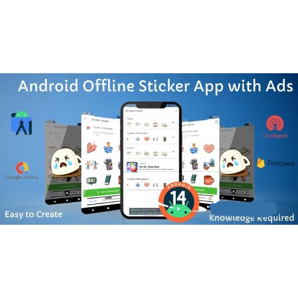 Source Code Aplikasi Stiker WhatsApp Offline v1.4 + Admob & Push Notifikasi