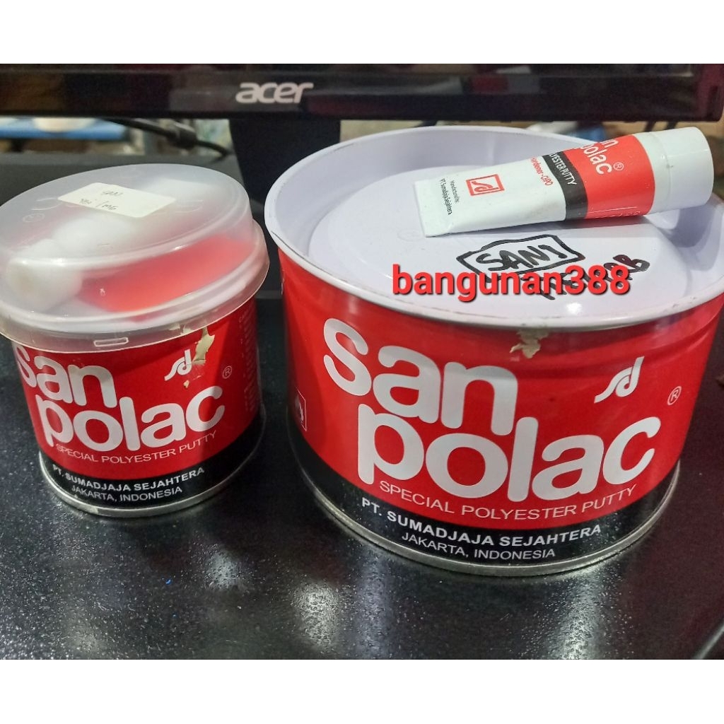 DEMPUL PLASTIK 4KG, 1KG DAN 250G/DEMPUL MOBIL/DEMPUL BESI/DEMBUL DUCO