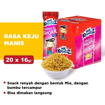 

Jajanan Jadul Anak- anak Mie Kremez isi 20 pcs /BOX