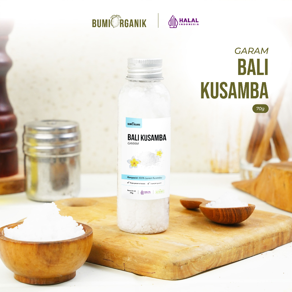 

GARAM KUSAMBA ORGANIK BALI 70G GARAM LAUT MURNI PREMIUM ASLI TANPA CAMPURAN ASLI 100% ORIGINAL / KUSAMBA SEA SALT / GARAM BALI KUSAMBA / GARAM KUSAMBA ORGANIK / KUSAMBA SEA SALT / NUTRIFARM / BRAGG / DARI BUMI /GEMELI LEMOVITA NUTRILOGY OFFICIAL BEORGANIK