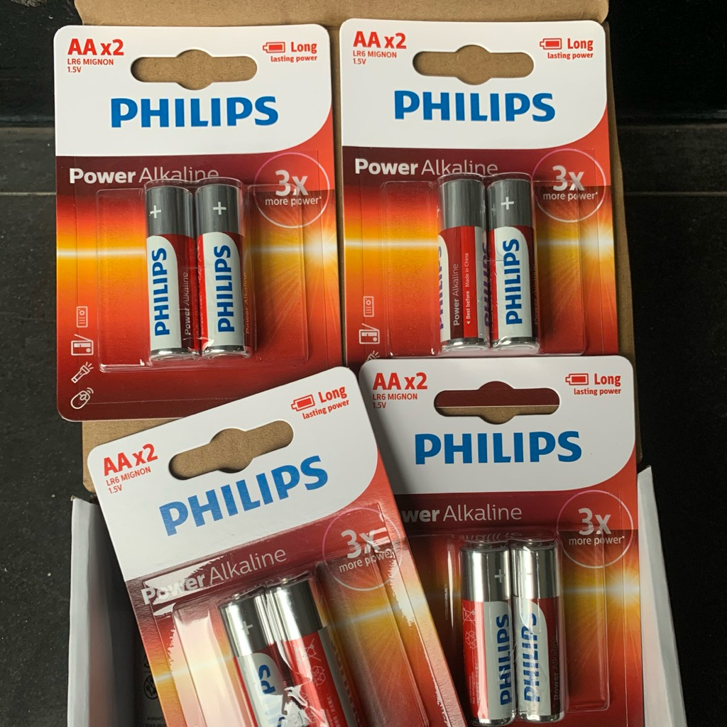 Mycoolcell Baterai Alkaline Philips A2/Baterai Alkaline 2Pcs