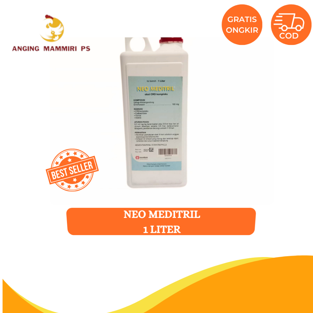NEO MEDITRIL 1 LITER | ANTIBIOTIK UNGGAS