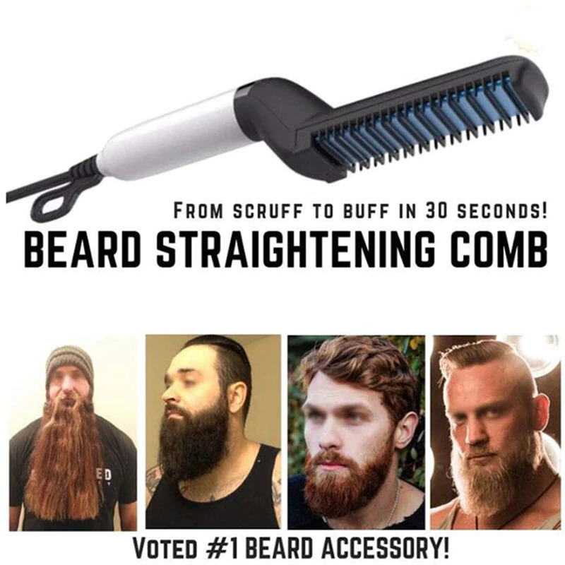 Sisir Catok Pelurus Rambut dan Jenggot Pria Hair Styler meluruskan membuat Volume Styling Rambut