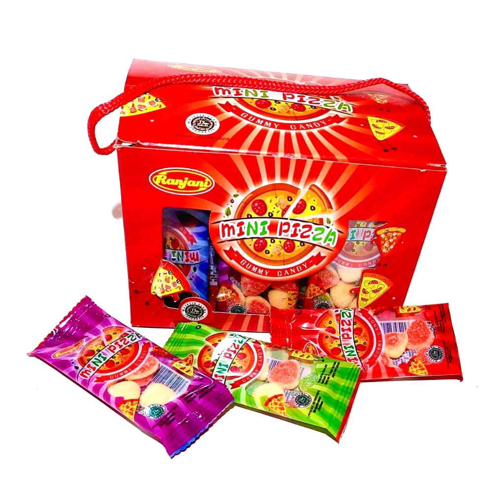 

Ranjani Modi Pizza Mini Gummy Candy 1 box isi 30 pcs