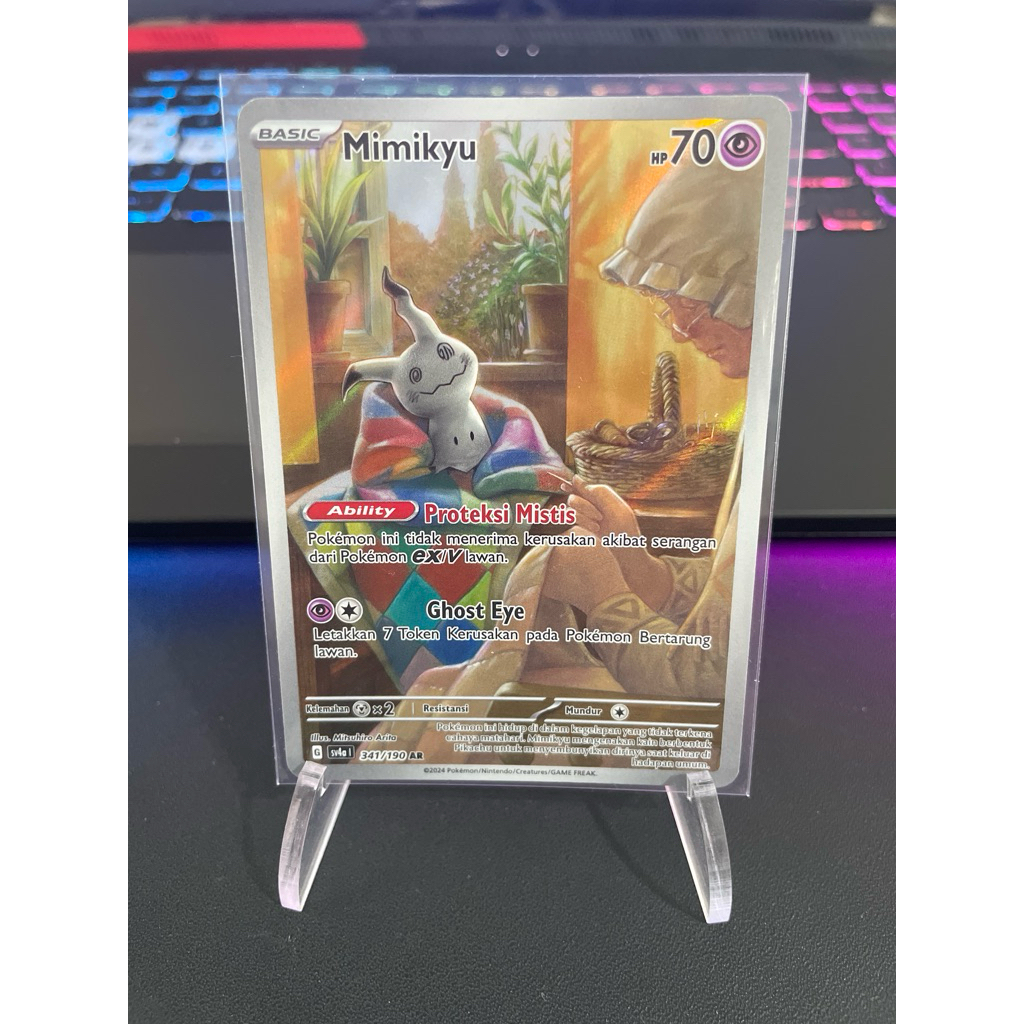 Pokemon TCG Indonesia  sv4a Mimikyu 341/190 AR