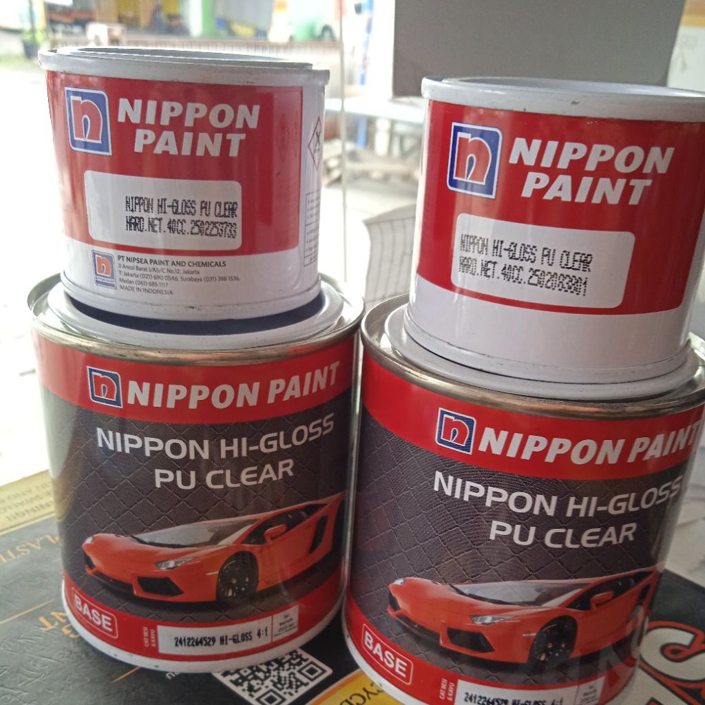 clear nippon paint hi gloss pu clear vernis kendaraan