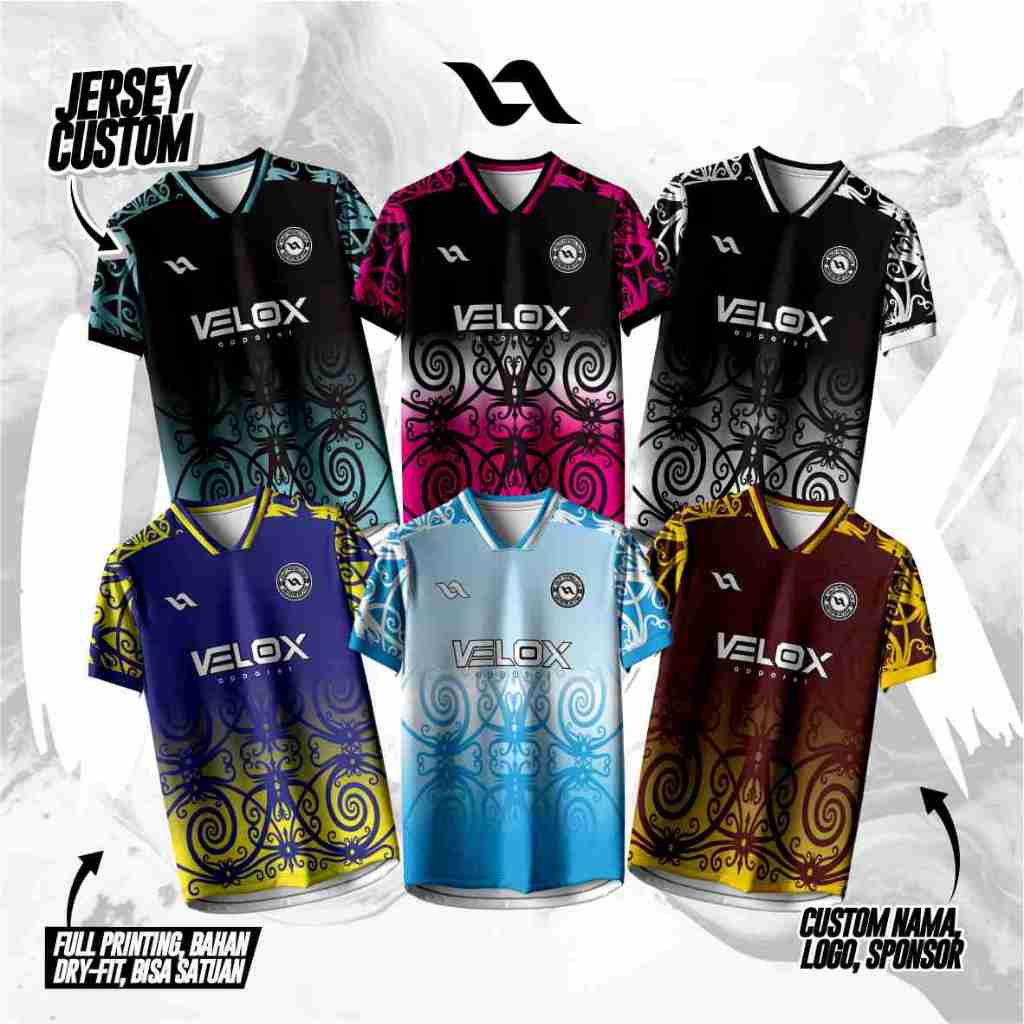 Jersey Futsal Custom / Jersey Bola Custom / Jersey Bola Futsal / Jersey Volly Custom Nama no FREE