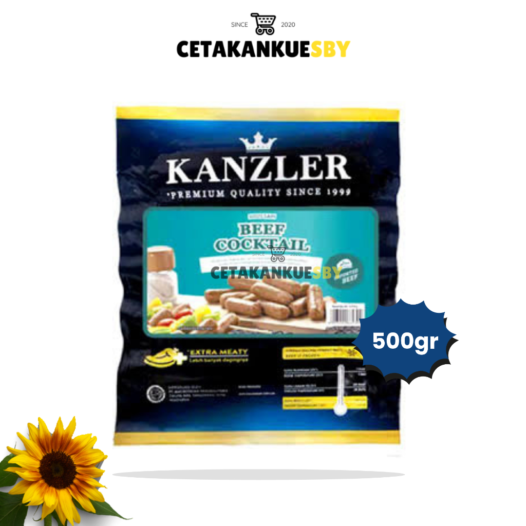 

(CKS) KANZLER BEEF COCTAIL SAUSAGE EXTRA MELT 500GR | Frozen Food Kanzler Beef Coctail Sausage 500gr