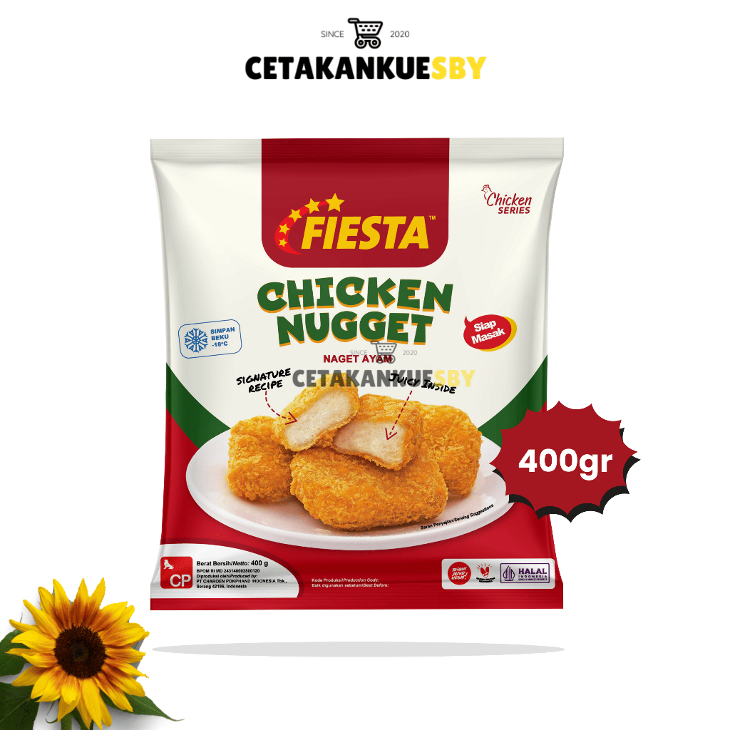 

(CKS) FIESTA CHICKEN NUGGET 400GR | Frozen Food Fiesta Chicken Nugget 400gr Fiesta Chicken Nugget 400gr