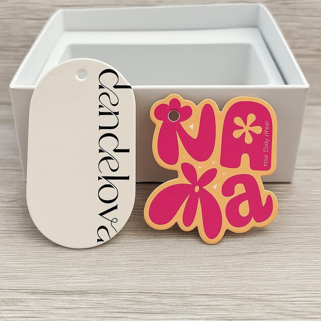 

(Free Design) HangTag Custom Label Baju Label Merk Hangtag Tebal Full Color