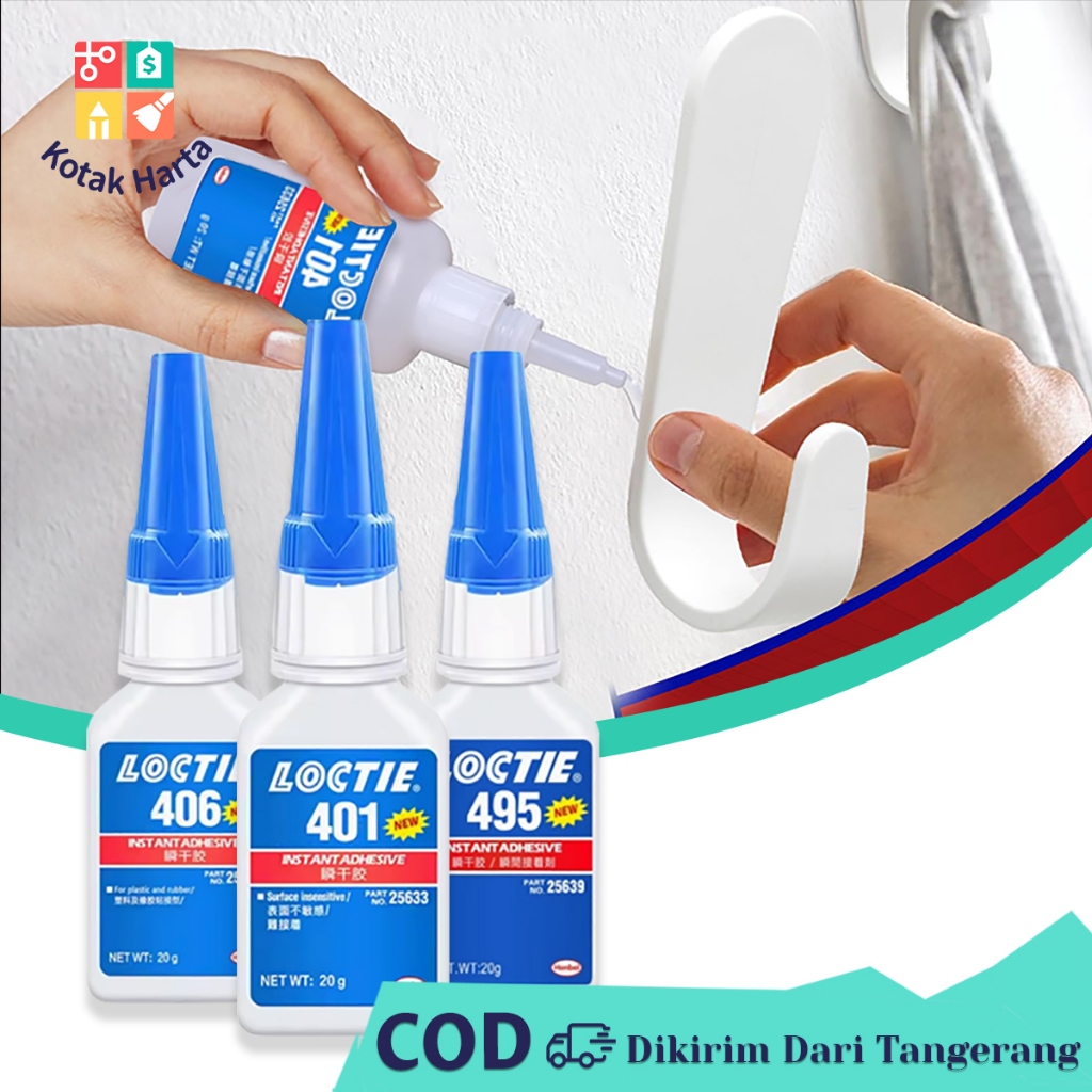 

Lem Instan Terkuat 401/406/496 Super Glue 20gr Untuk Kayu Logam Plastik Tahan Air