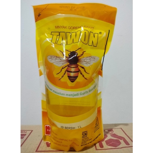 

Minyak Goreng Tawon 1 Liter Pouch