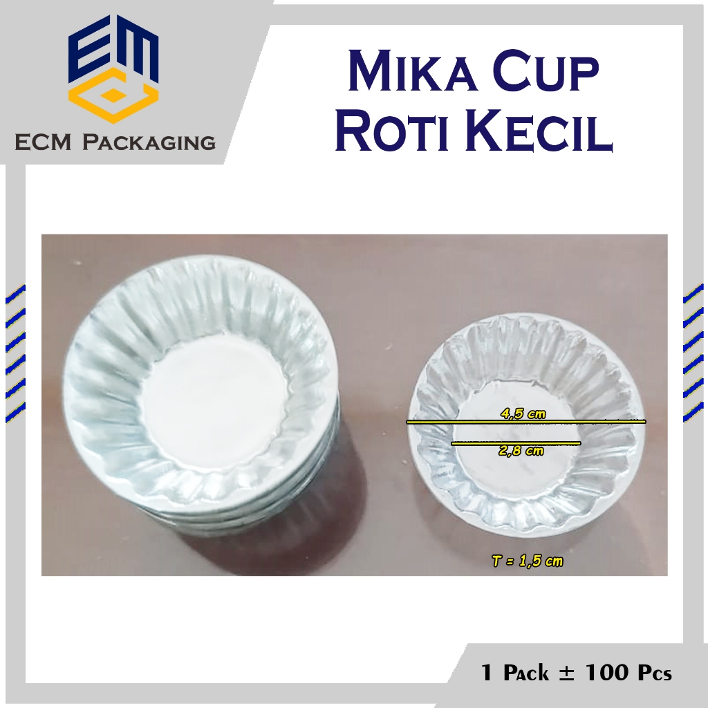 Mika Cup Roti Bulat KECIL 100 pcs | Mika Tray Sambal Saos Kecap Kecil KECIL / Mika Puding Telur Cepl