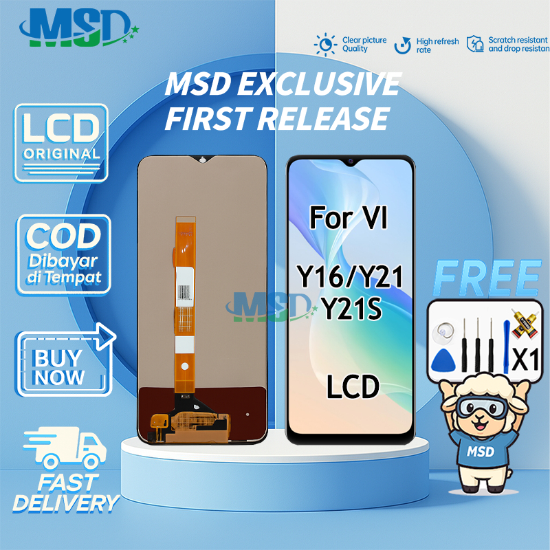 LCD For VIVO Y21/Y16/Y21S UNIVERSAL FULLSET Touchscreen LCD HP OG ASUGAR/MSD