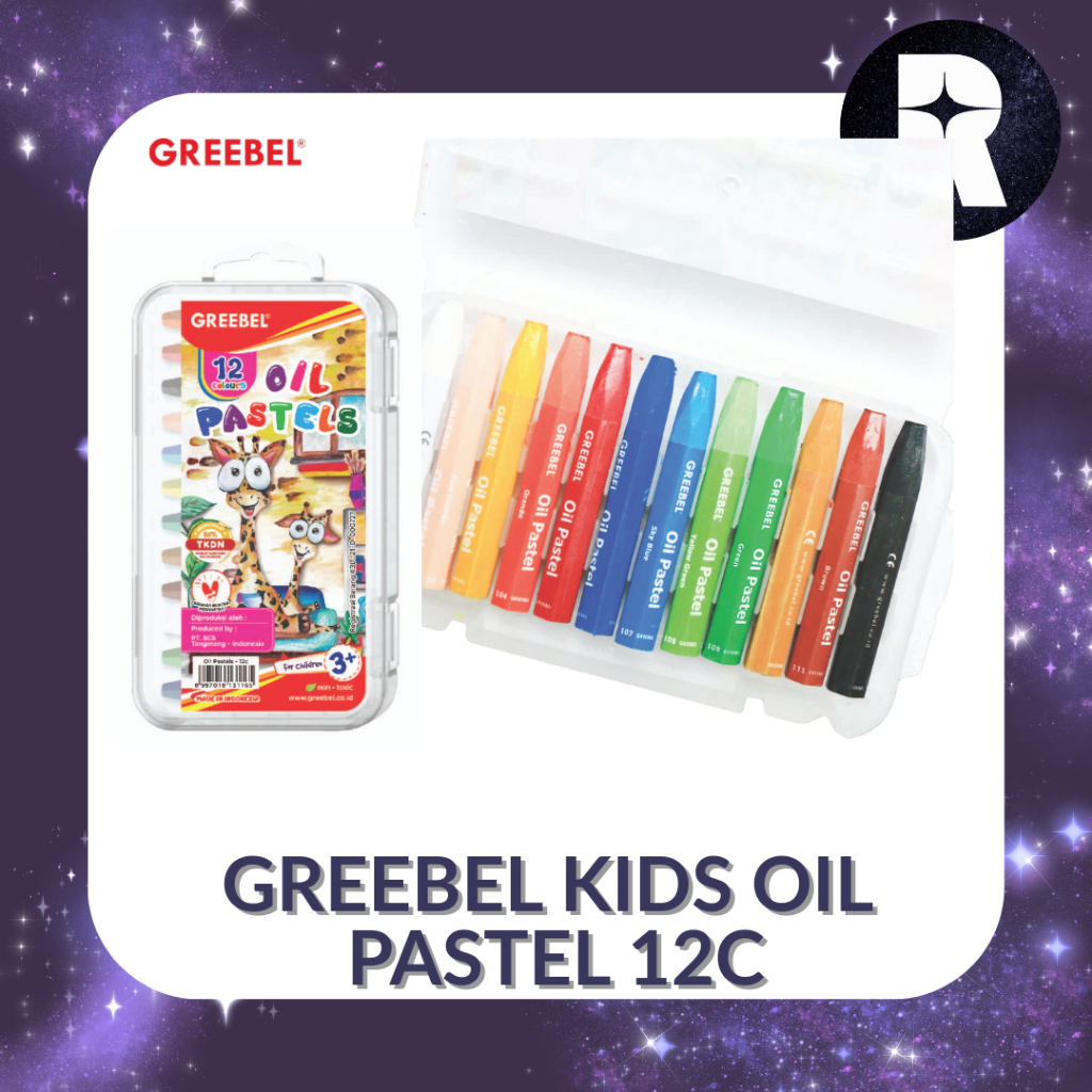 

Greebel Oil Pastel PP -12C / Crayon Oil Greebel 12 Color