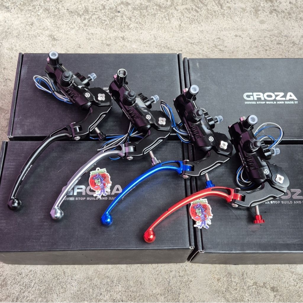 MASTER REM GROZA HANASITA KANAN 16MM ALUMINIUM BILLET MASTER REM KANAN RADIAL FORGED ORIGINAL GROZA 