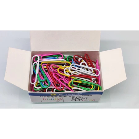 

Klip Penjepit Kertas/ Paper Clip Warna SMILE 28 mm (1 PACK)