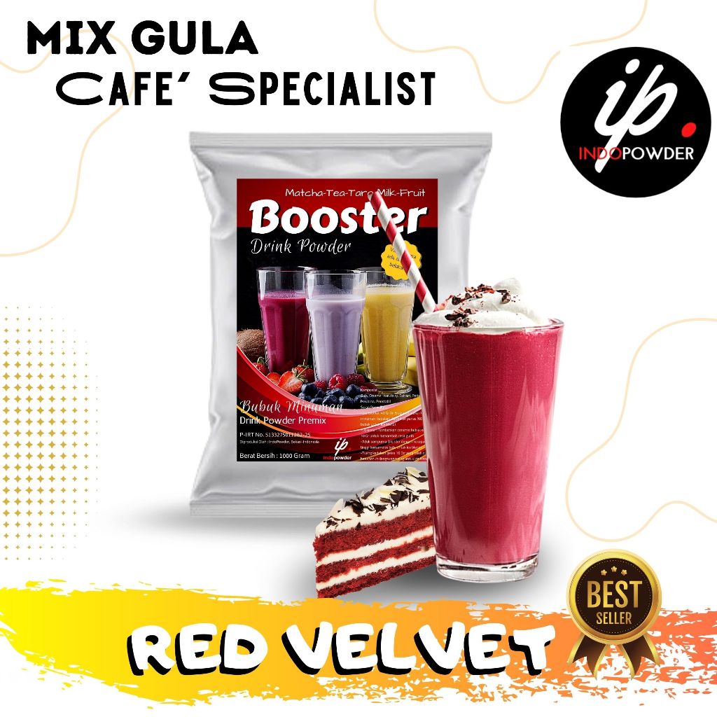 

Indopowder - Bubuk Minuman RED VELVET / REDVELVET 1Kg Untuk Cafe, Waralaba dan Minuman Kekinian