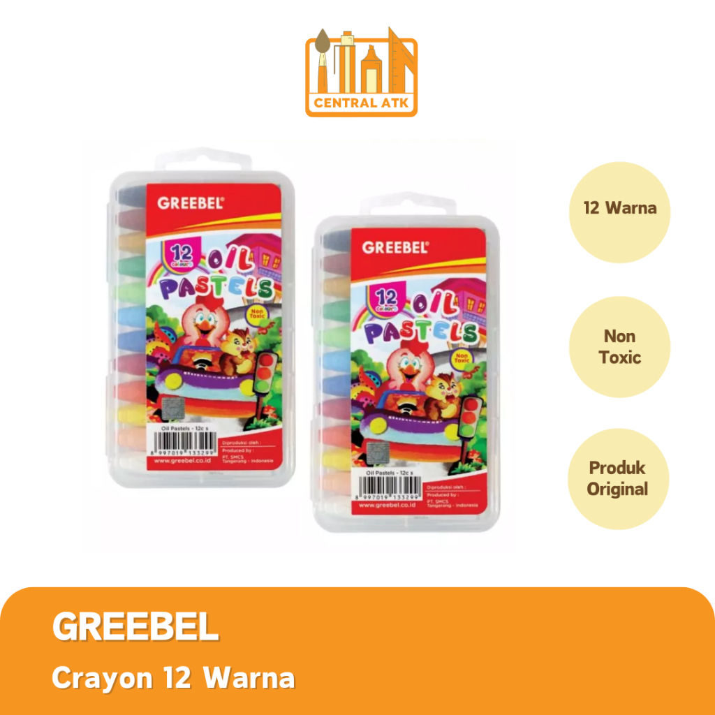 

CRAYON | KRAYON | OIL PASTEL GREEBEL ISI 12 WARNA