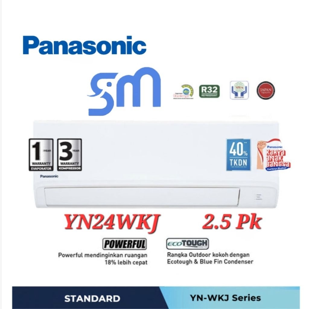 AC Panasonic 2.5 PK CS-YN24WKJ 24WKJ YN24
