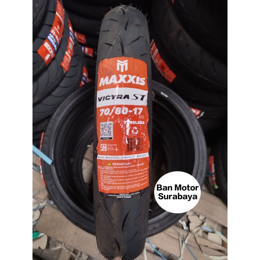 Ban Luar Maxxis 70/80-17 Victra Tubeless Ban Luar Ring 17 Maxxis