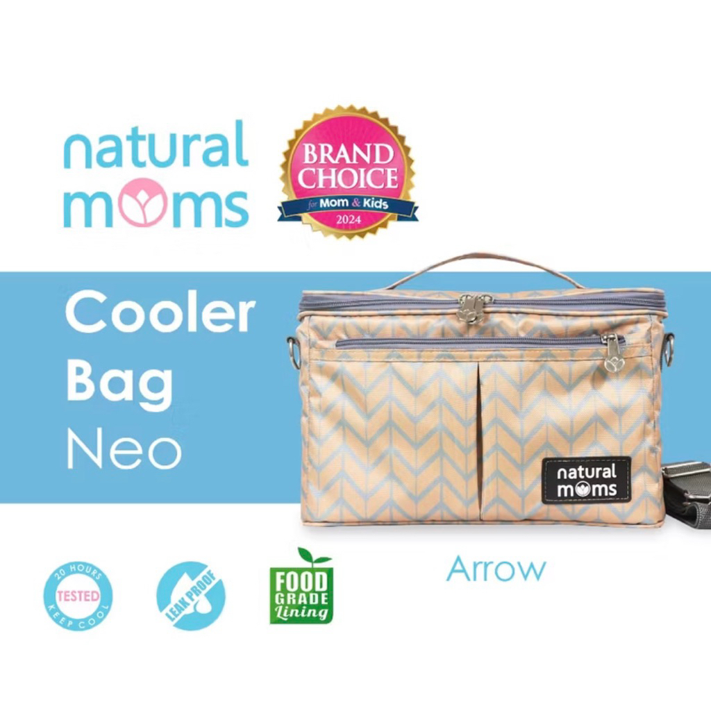 preloved natural moms cooler bag motif arrow