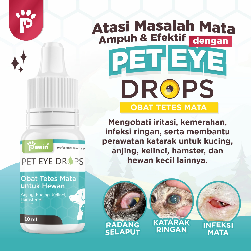 Obat Tetes Mata Hewan Anjing Kucing Kelinci - Luka Katarak