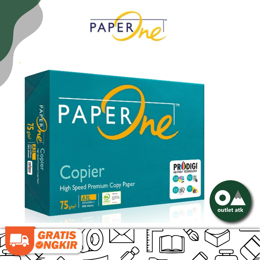 

Kertas HVS A3 / Kertas Fotokopi Paper One 75 gsm / Paperone
