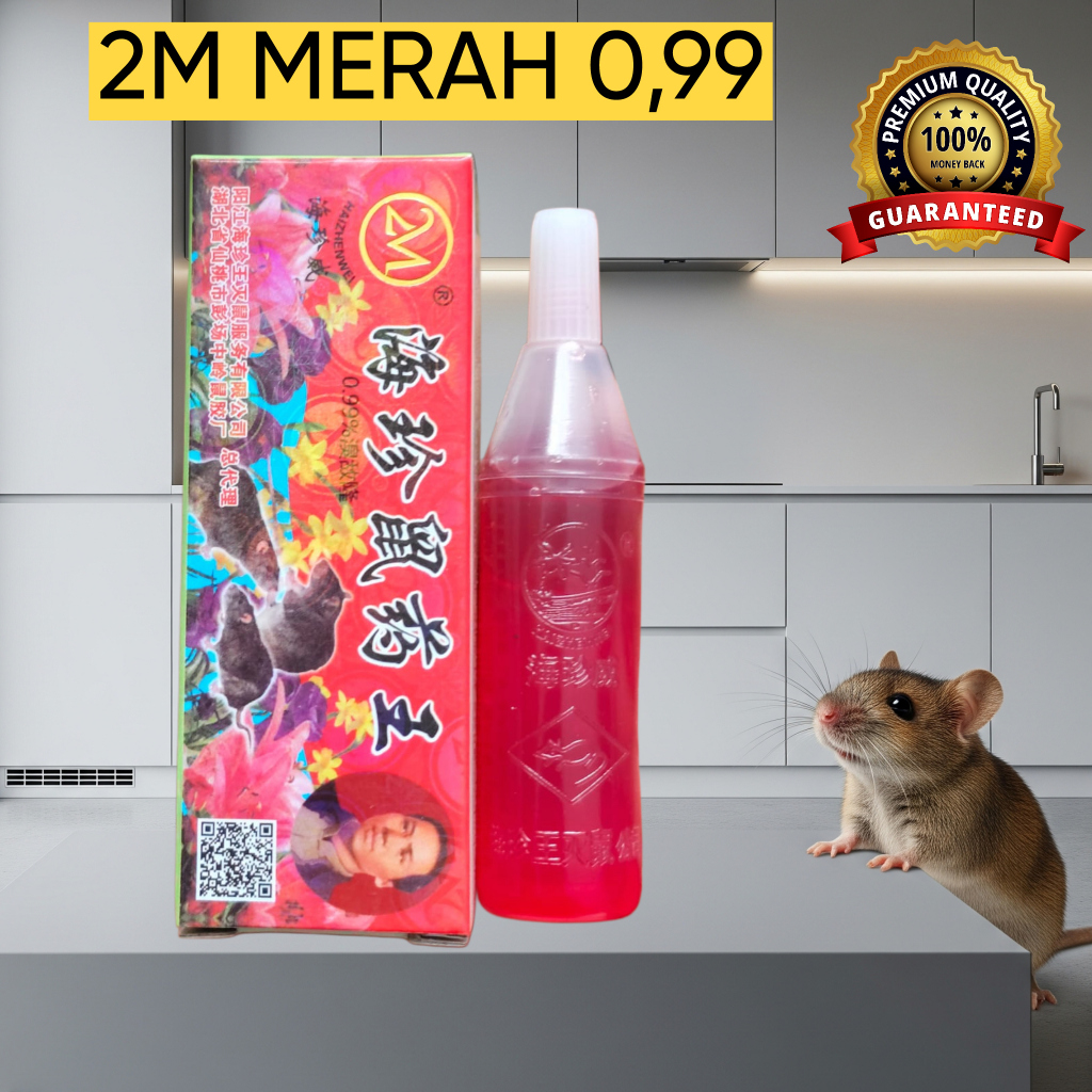 RACUN TIKUS CAIR 2M MERAH SUPER AMPUH/ RACUN TIKUS TETES AB 2M