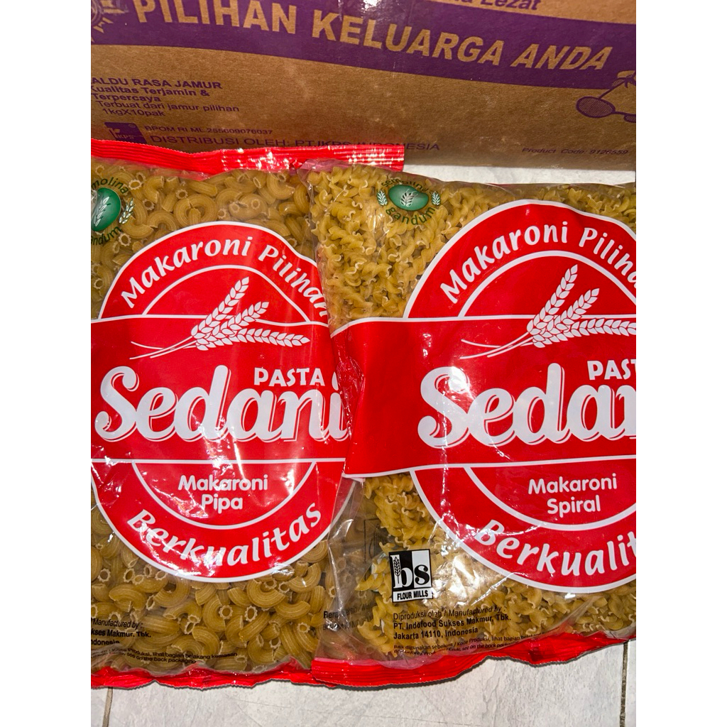 

Sedani Makaroni Spiral/Pipa 1kg