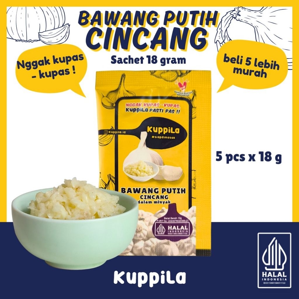 

kuppila bawang putih cincang sacset