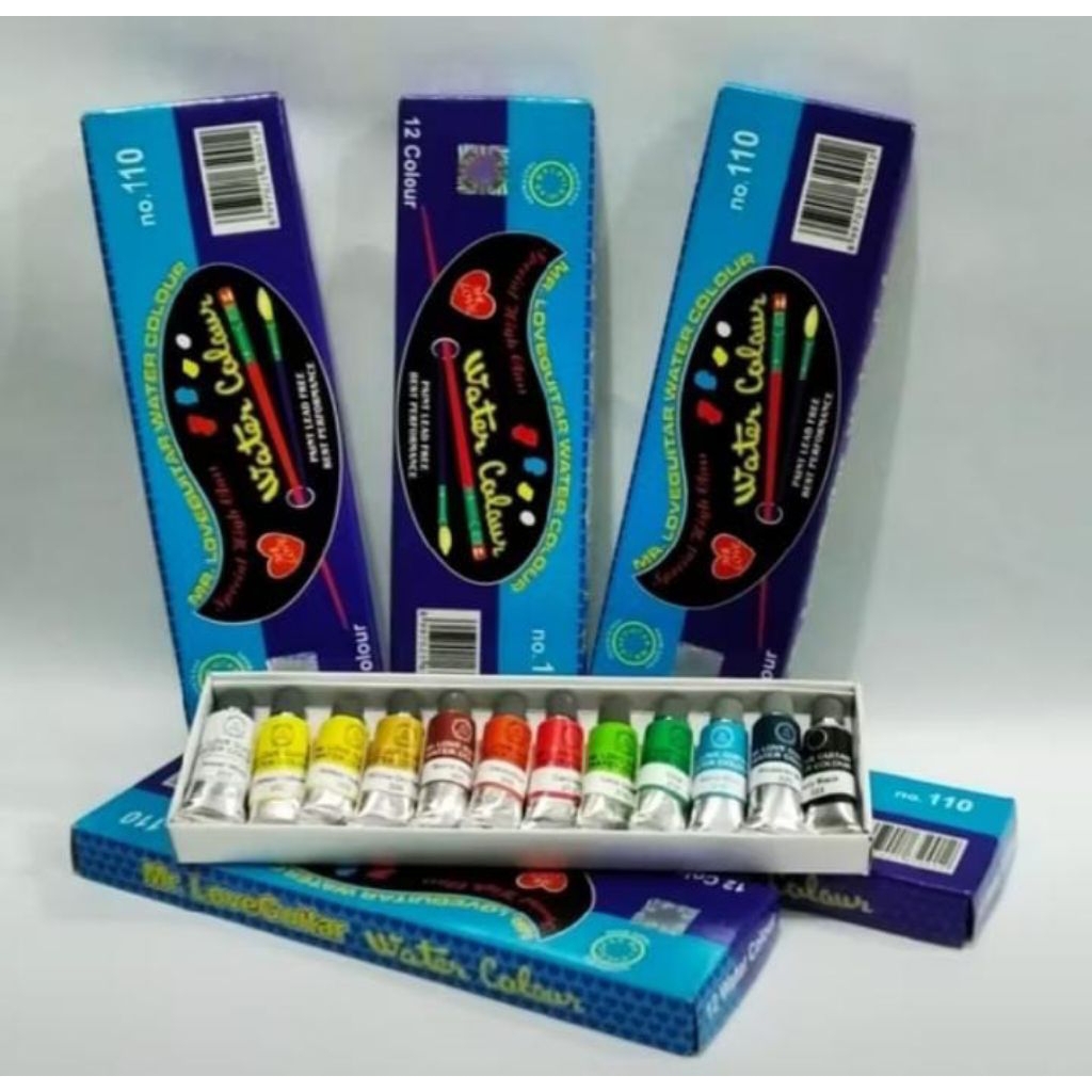 

CAT AIR GUITAR 12 WARNA / 12 WATERCOLOUR GUITAR