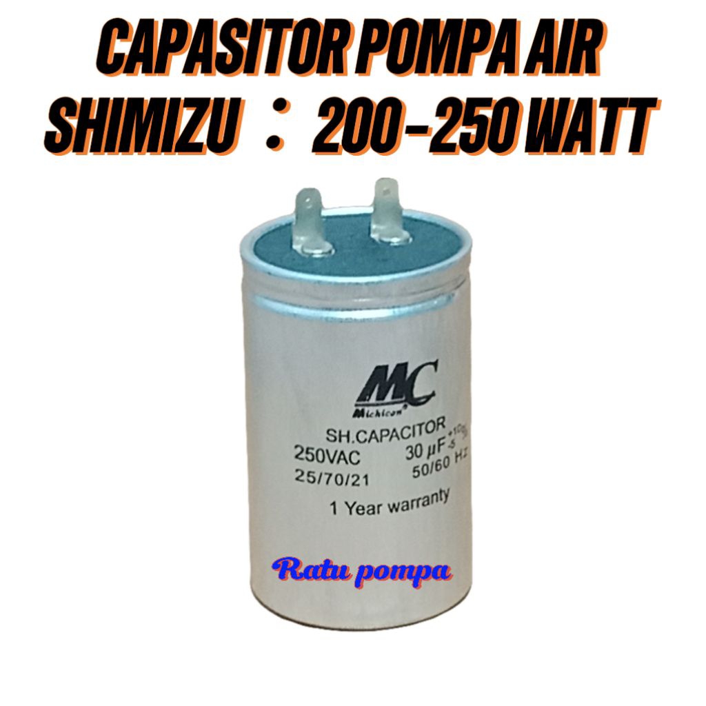 CAPASITOR POMPA AIR : 200 - 250 WATT / SPAREPART POMPA AIR