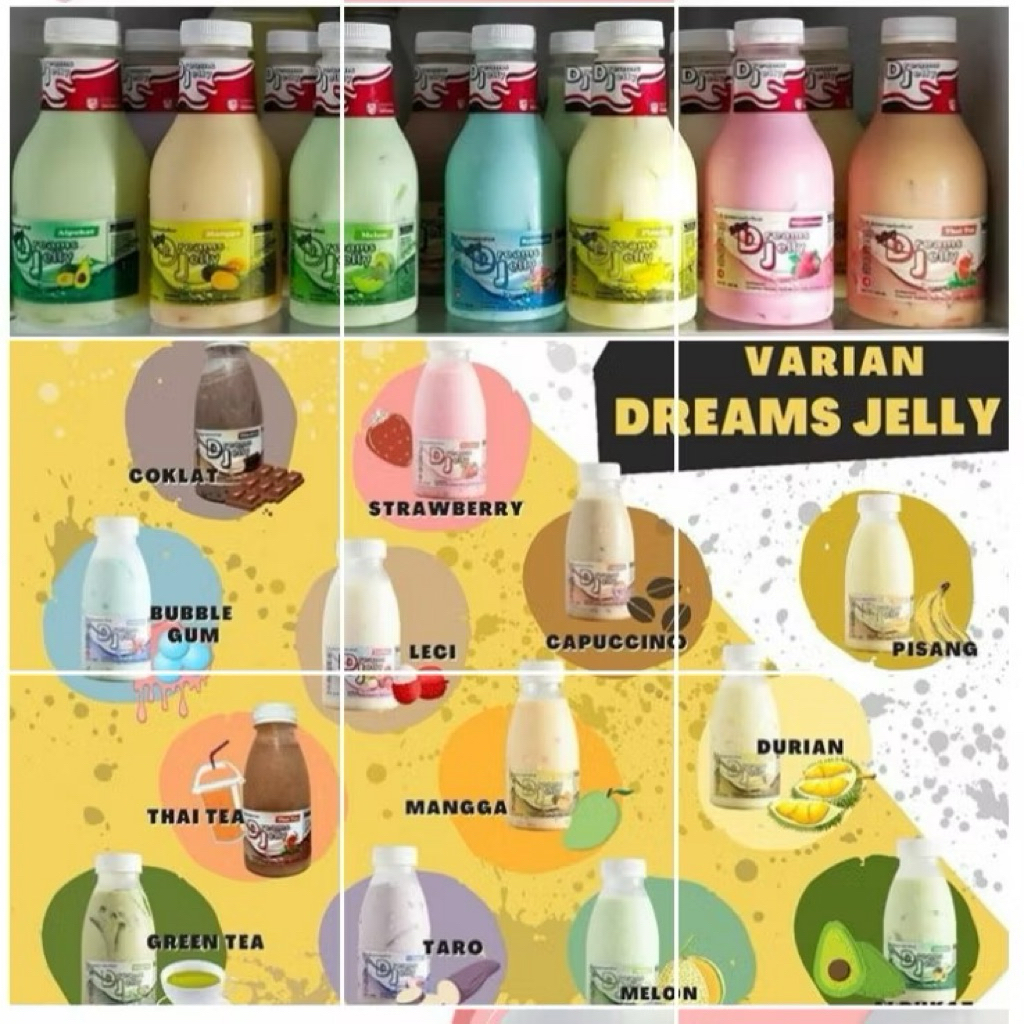 

Dream’s Jelly 250ml Minuman Jelly Berbagai Varian Rasa