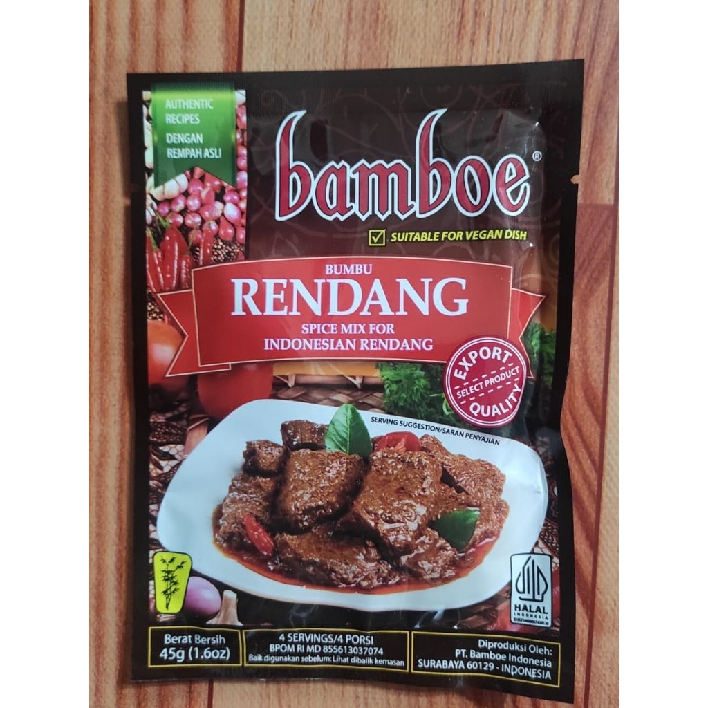 

bamboe rendang halal