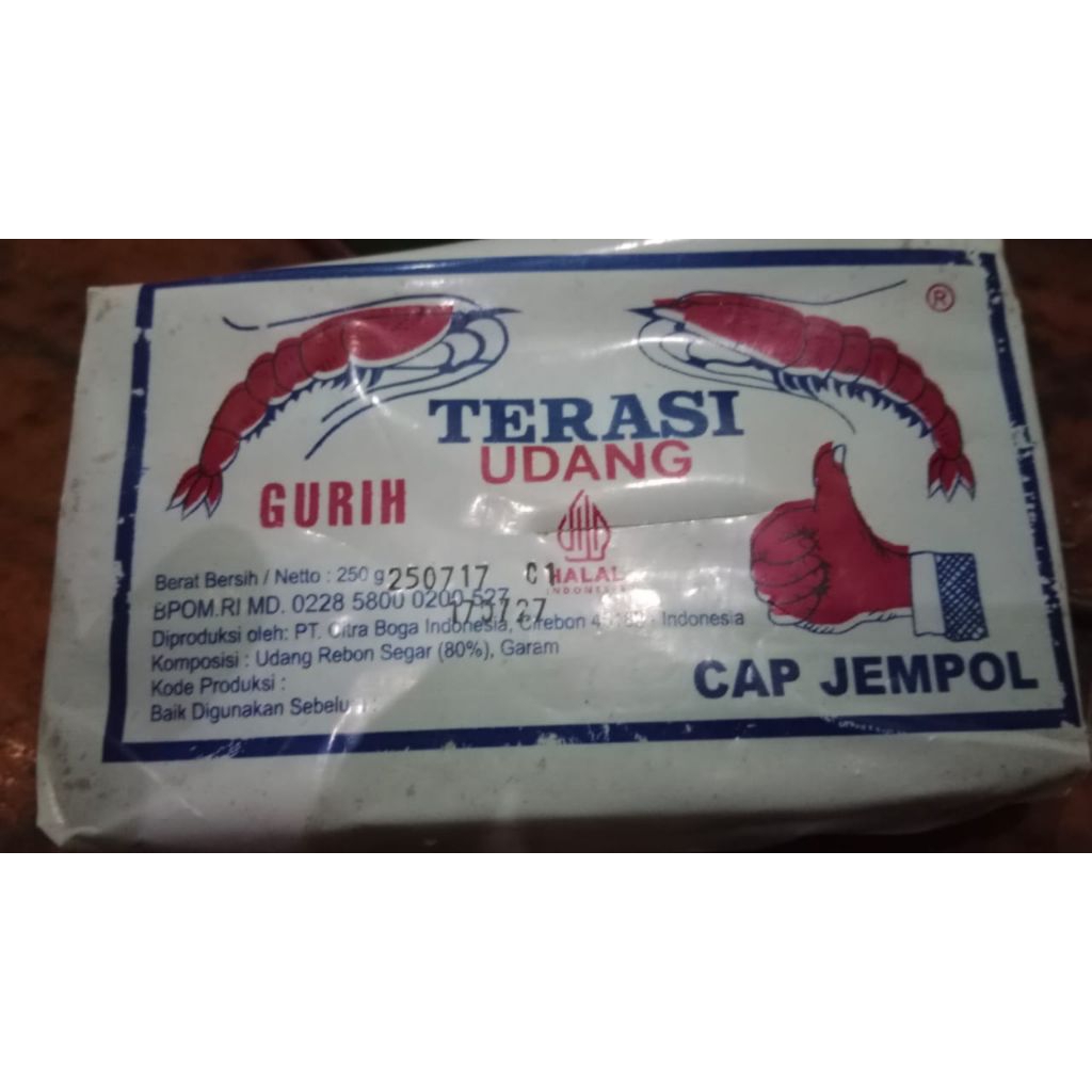 

TERASI UDANG ASLI SUPER RP 9.500 / 250 GRAM