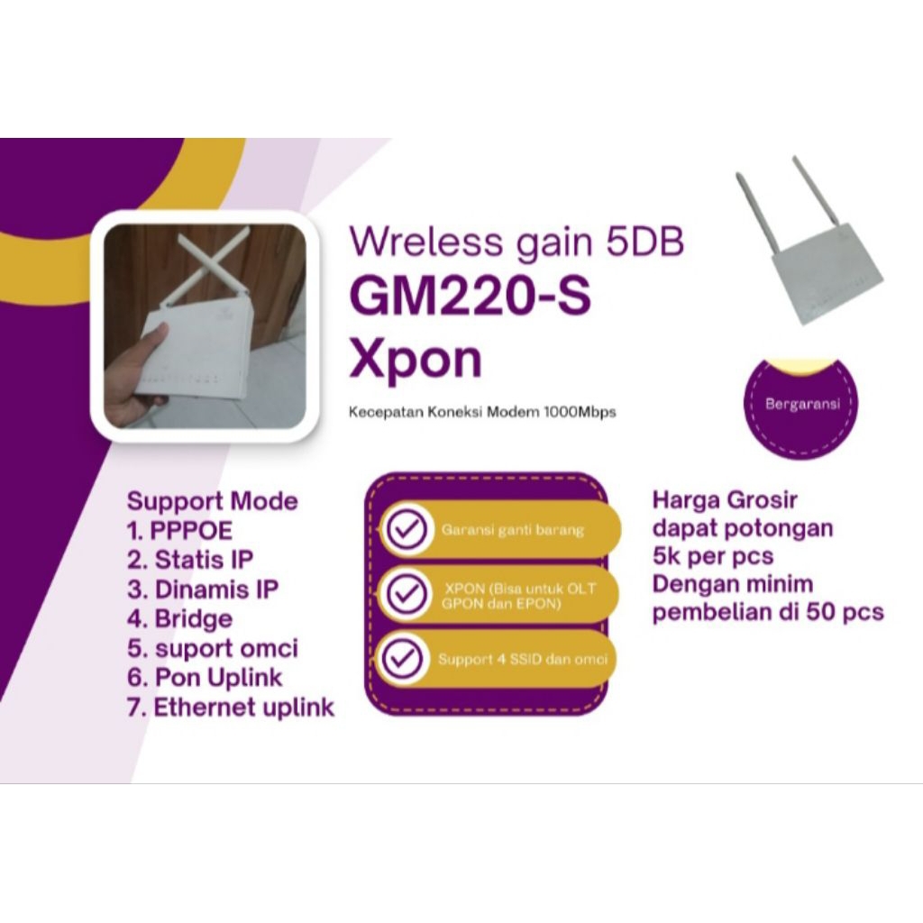 GM220-S V9 Xpon EPON GPON OMCI ONU