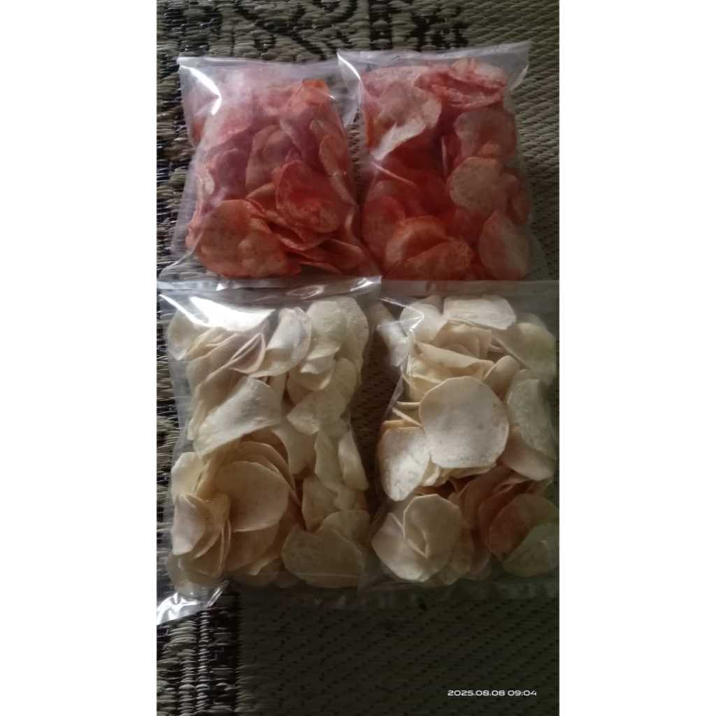 

Kerupuk Talas Original dan berbagai varian rasa ukuran 200gr