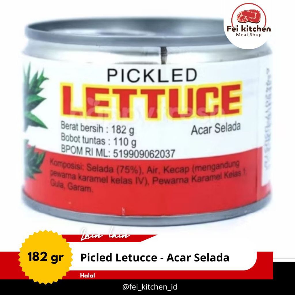 

acar selada caisim kaleng / pickled lettuce red boat