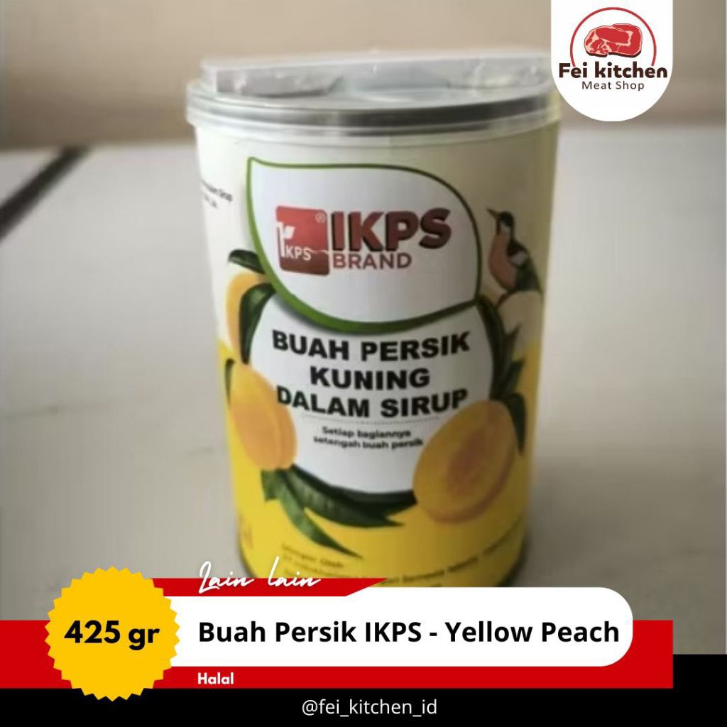 

buah persik IKPS yellow peach 425gr