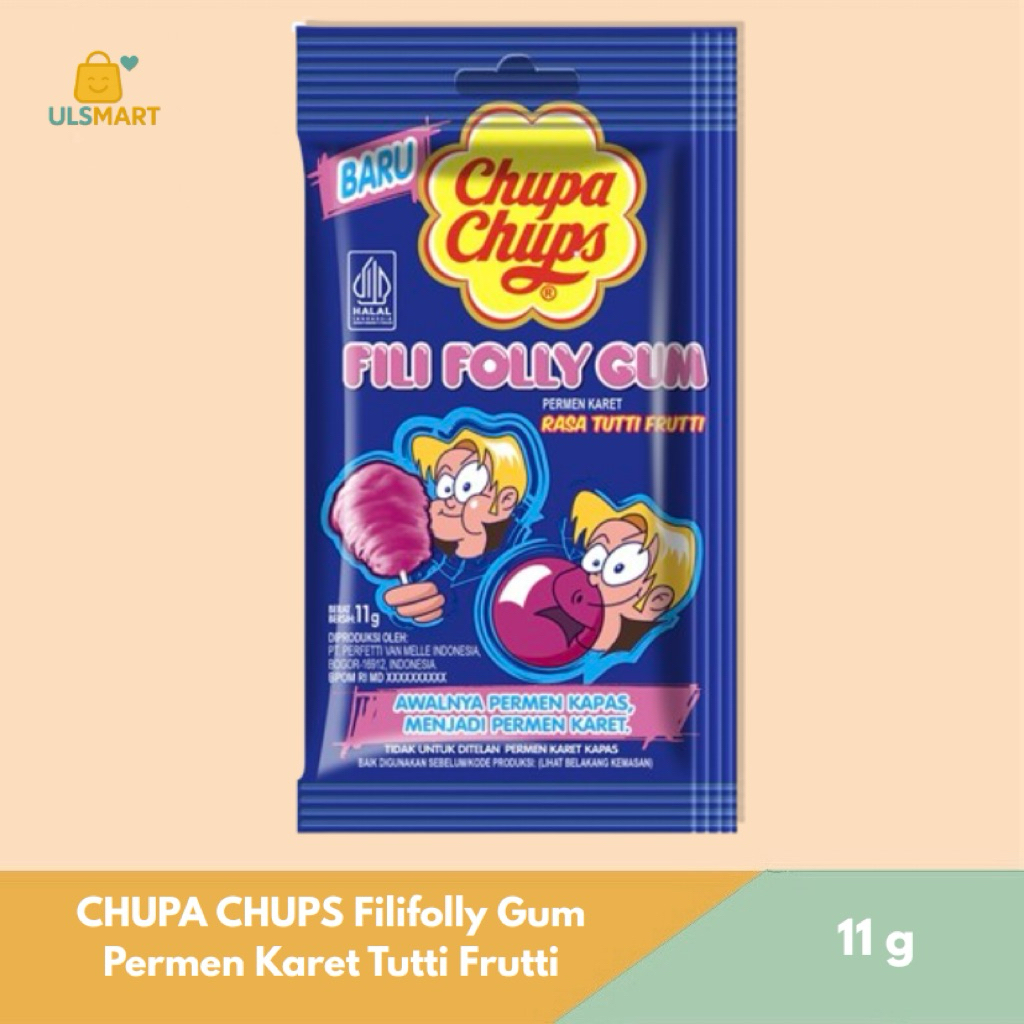 

CHUPA CHUPS Filifolly Gum Permen Karet Tutti Frutti 11 g
